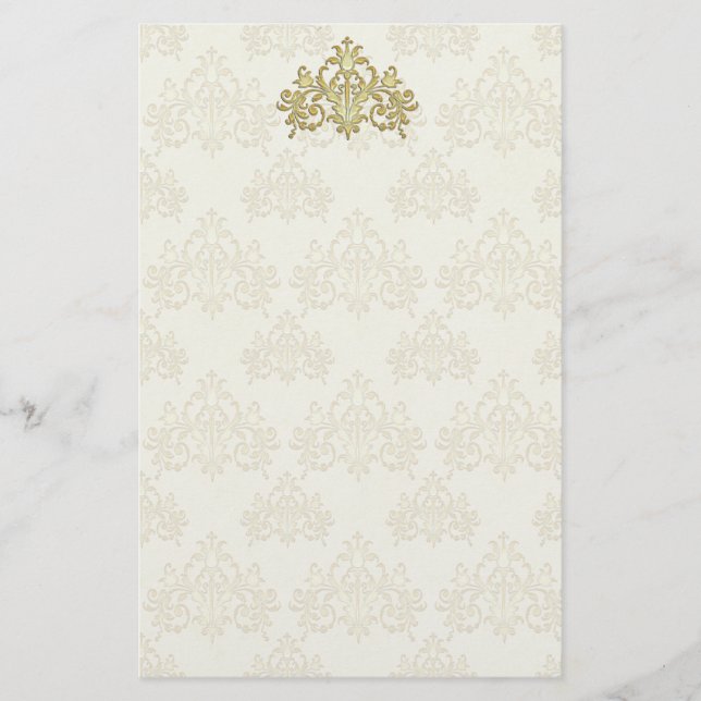 Papeterie Regal Gold Damask (Devant)