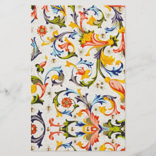 PAPETERIE RENAISSANCE FLORENTINE EAUX FLORALES, FLEURS