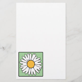 Papeterie Rétro fleur de jardin de ressort de marguerite de