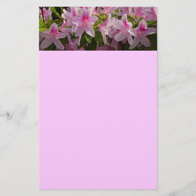 Papeterie Rose Azalea Bush printemps floral (Devant)