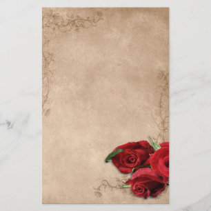 Papeterie Rose Brown vintage beige