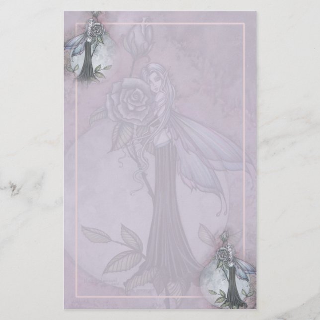 Papeterie Rose de lavande Fairy Stationné par Molly Harrison (Devant)