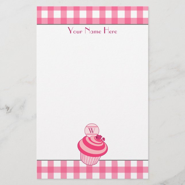 Papeterie rose de petit gâteau de (Devant)