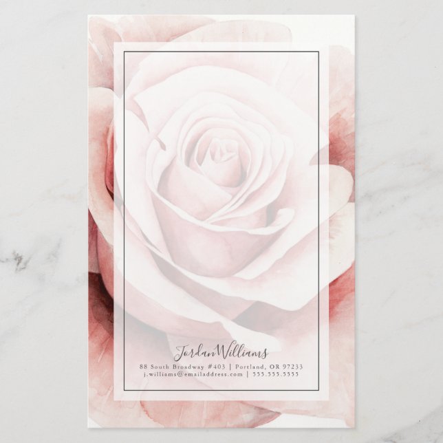 Papeterie Rose de rose (Devant)