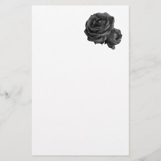 Papeterie Rose gothique noir