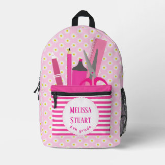 Papeterie rose pour son sac à coudre pour impressi