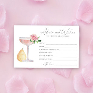 Papeterie Rose Prosecco - conseils et voeux enterrement de v