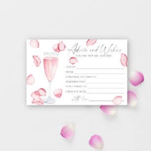 Papeterie Rose Prosecco - conseils et vœux enterrement de vi