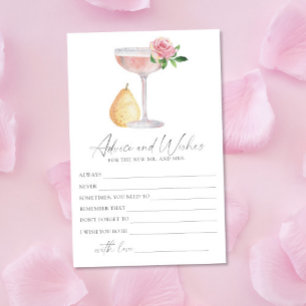 Papeterie Rose Prosecco - conseils et vœux enterrement de vi