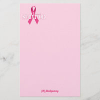 Rose Ribbon Breast Cancer Survivor