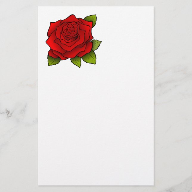 PAPETERIE ROSE ROUGE (Devant)