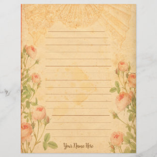 Papeterie Rose vintage