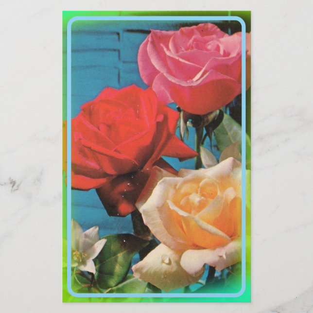 Papeterie Rose Vintage (Devant)