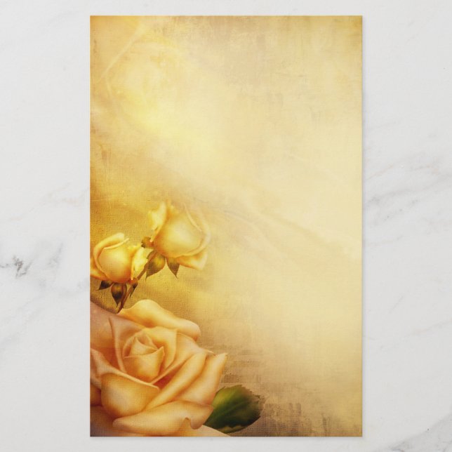 Papeterie Roses d'or vintages (Devant)