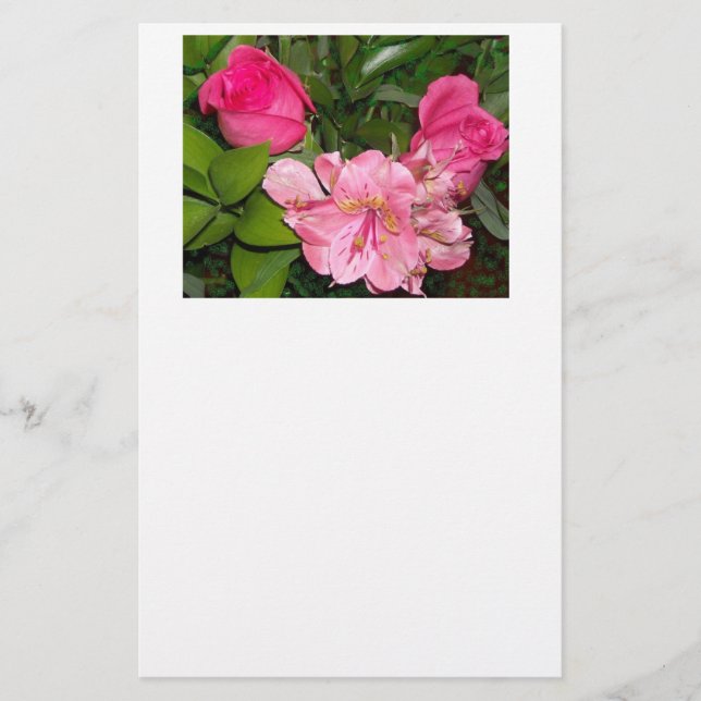 Papeterie Roses et Orchidées (Devant)