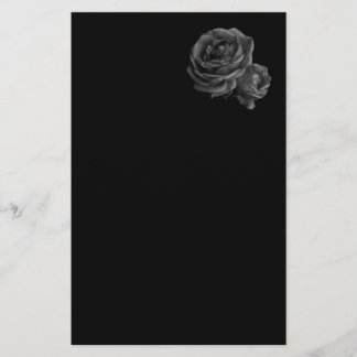 Papeterie Roses noires gothiques