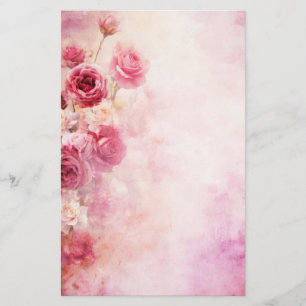 Papeterie Roses roses vintages