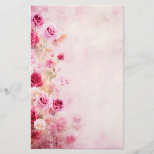 Papeterie Roses roses vintages