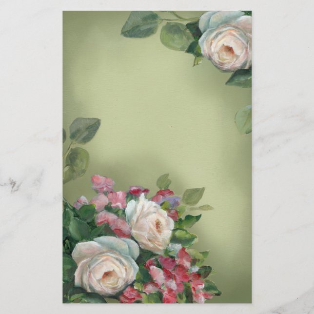 Papeterie Roses vintages chics de Sabby (Devant)