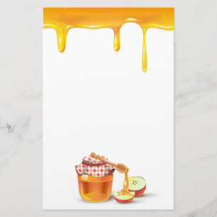 Papeterie Rosh Hashanah Juif Nouvel An Sweet Honey gouttes