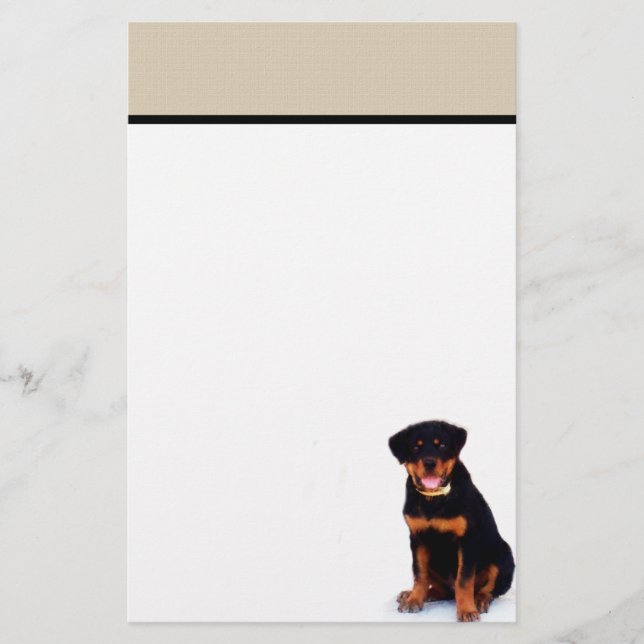 Papeterie Rottweiler stationnaire (Devant)