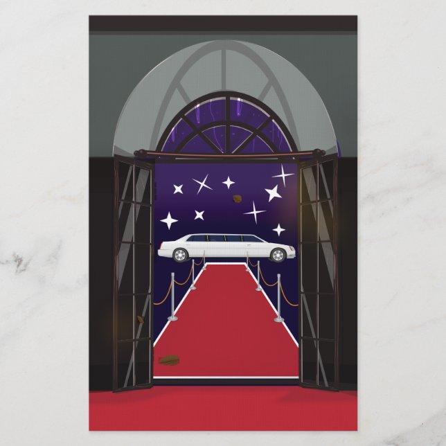 Papeterie Rouge Carpet Celebration Limo (Devant)