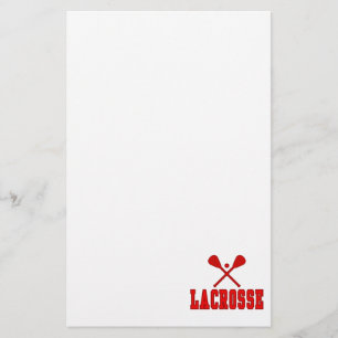 Papeterie Rouge de lacrosse