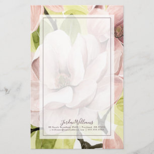Papeterie Rougissent les fleurs de magnolia
