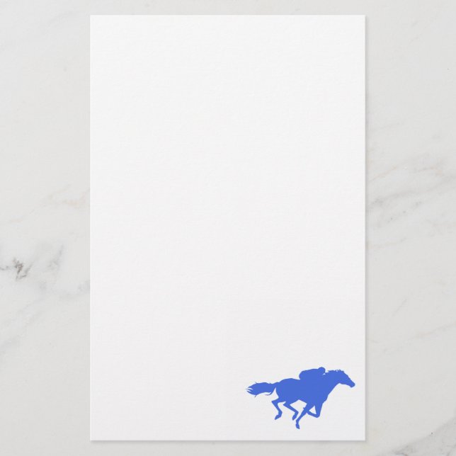 Papeterie Royal Blue Horse Racing (Devant)