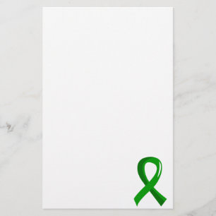 Papeterie Ruban 3 de vert de donation d'organe