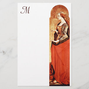 Papeterie SAINT MARY MAGDALENE MONOGRAMME Or, Rouge, Blanc