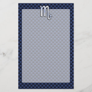 Papeterie Scorpio Zodiac Sign marine décor en fibre de carbo