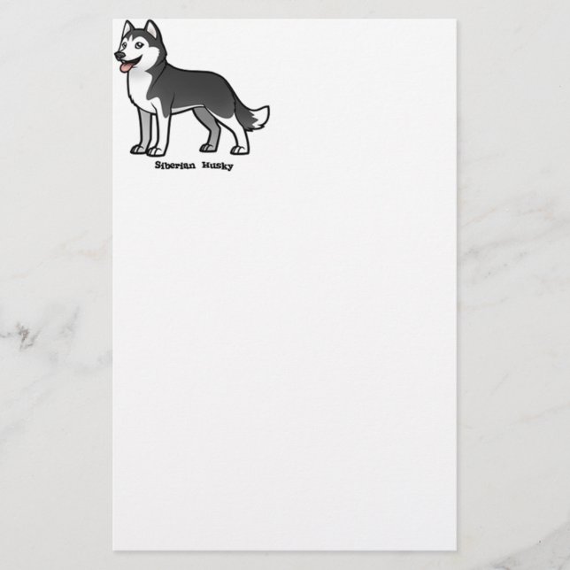 Papeterie Sibérien Husky (Devant)