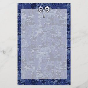 Papeterie Signe Aries Zodiac sur la déco photo numérique ble