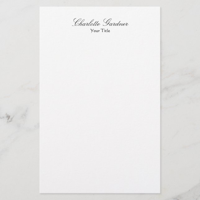 Papeterie Simple, créatif, design unique, blanc (Devant)