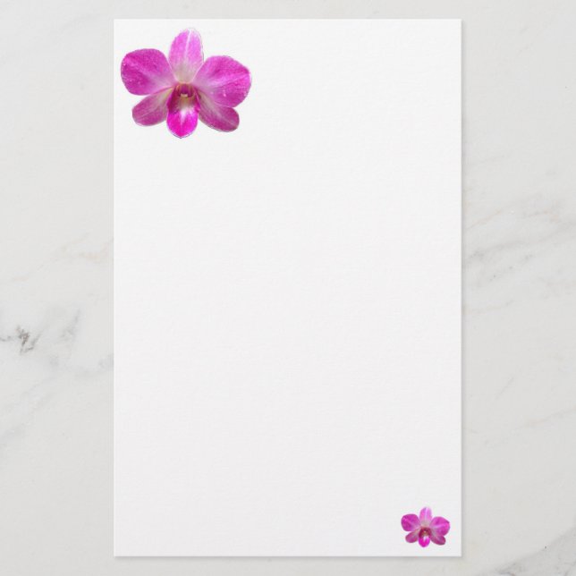Papeterie simple d'orchidée (Devant)