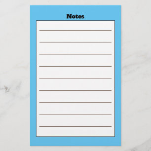 Papeterie simple Linke Blue Boarder