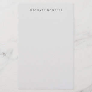 Papeterie Simple minimaliste minimaliste élégant moderne gri