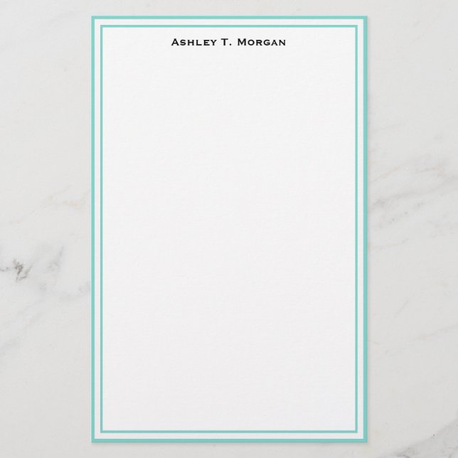 Papeterie Simplicité Robin Oeuf Blanc Papier à lettres perso (Devant)