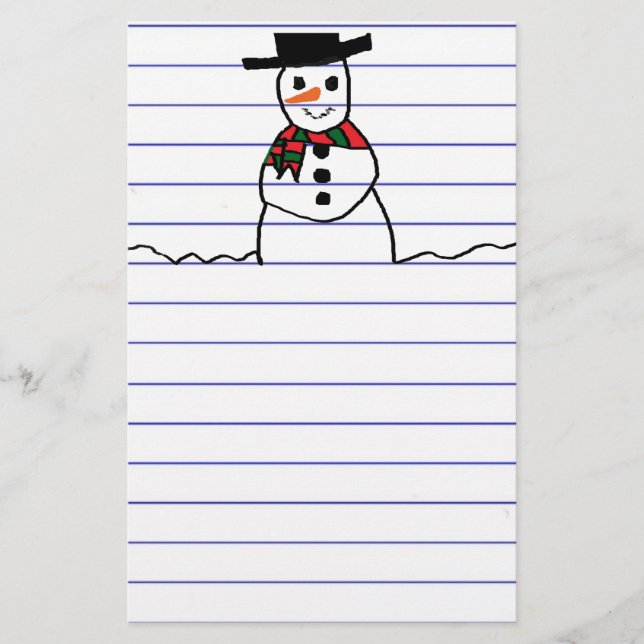 Papeterie Snowman (Devant)