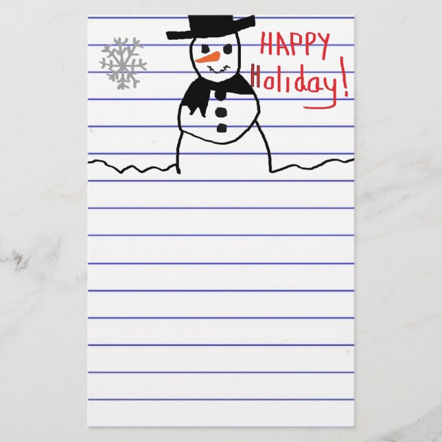 Papeterie Snowman (Devant)