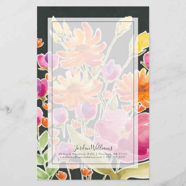 Papeterie Splendid Gathering - Pink and Orange Flowers (Devant)