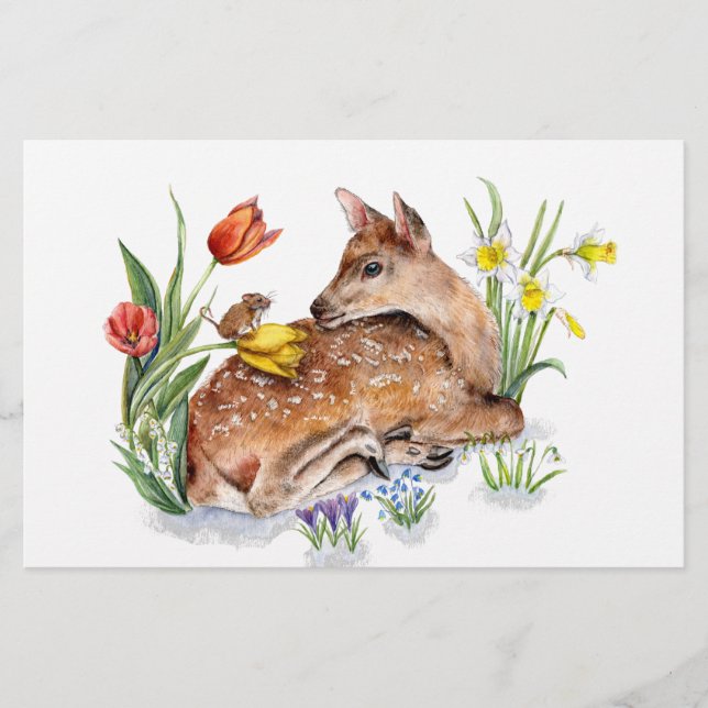 Papeterie Spring Deer (Devant)