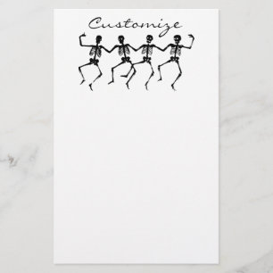 Papeterie Squelettes Halloween Thunder_Cove de danse