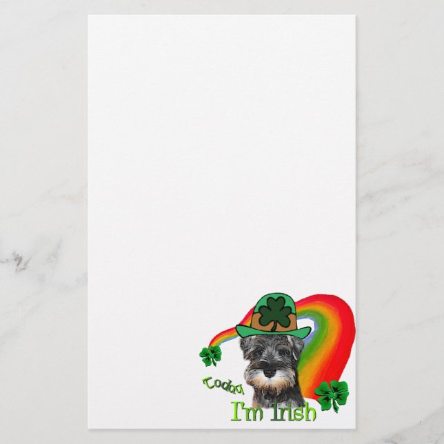 Papeterie St patrick Schnauzer miniature (Devant)