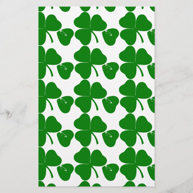 Papeterie St Patrick's Day - Obtenez Lucky 3 + 1 feuilles =  (Devant)