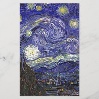 Papeterie Starry Night, Vincent Van Gogh.