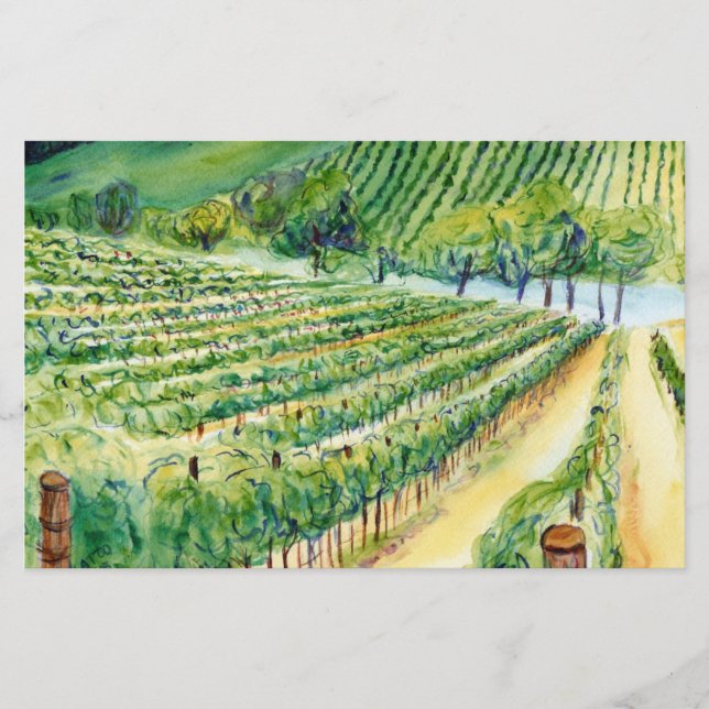 Papeterie Stationery California Vineyard (Devant)