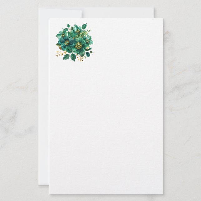 Papeterie Stationery Paper-Floral (Devant)