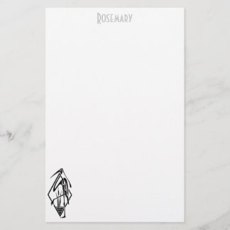Papeterie Stationery Rooster Art Déco personnalisée